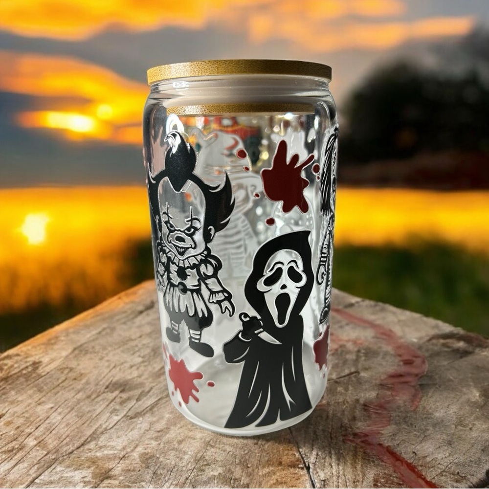 Horror characters 16 oz Tumbler!
